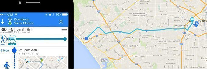 Downtown Los Angeles to Santa Monica