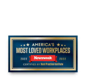 Newsweek most loved workplaces seal.