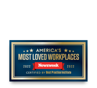 Newsweek most loved workplaces seal.