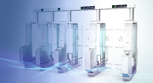 A set passenger flow gates