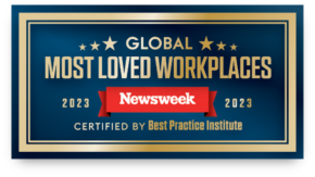 Newsweek most loved workplaces seal.